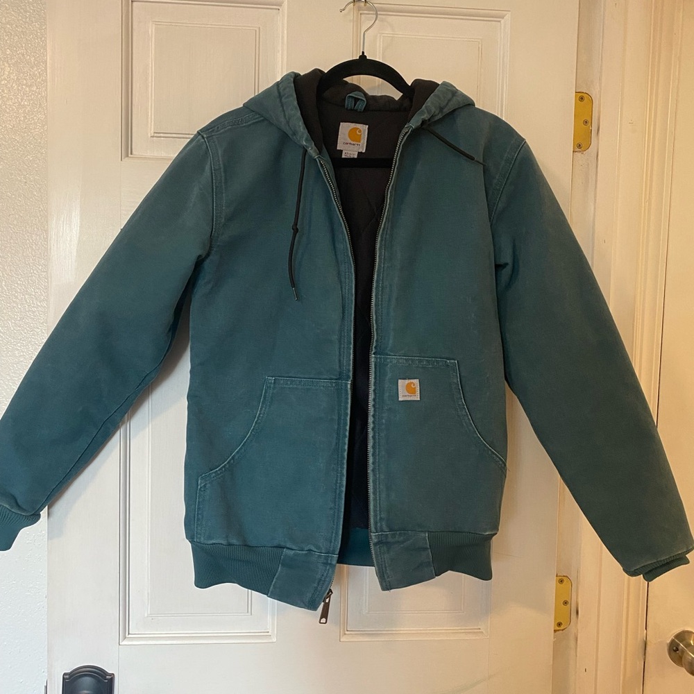 Carhartt Vintage Teal Hooded Active Jacket